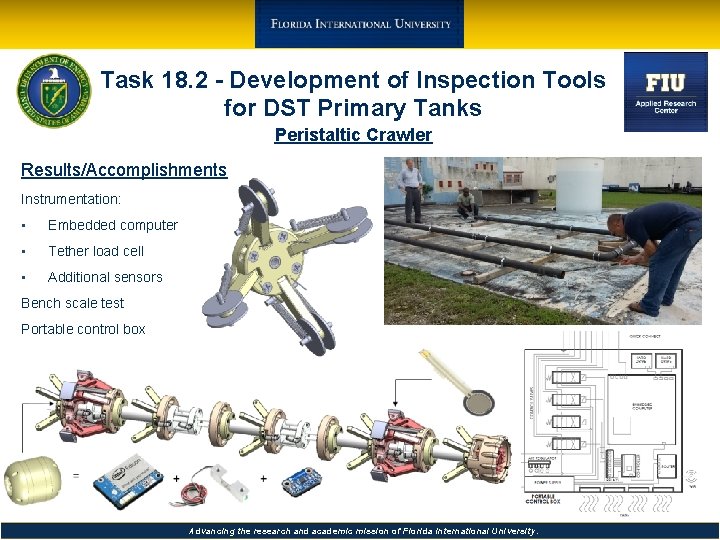 Task 18. 2 - Development of Inspection Tools for DST Primary Tanks Peristaltic Crawler