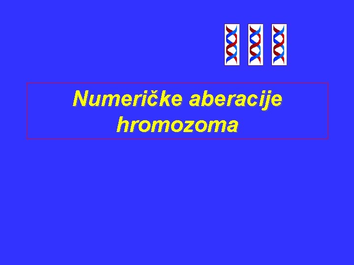Numeričke aberacije hromozoma 