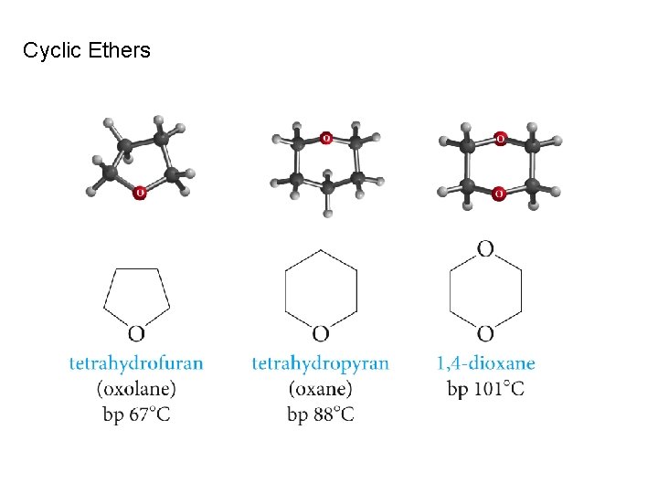 Cyclic Ethers 