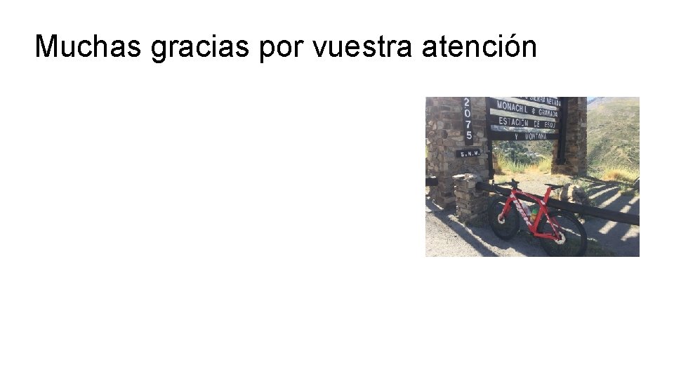 Muchas gracias por vuestra atención 