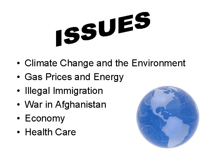  • • • Climate Change and the Environment Gas Prices and Energy Illegal