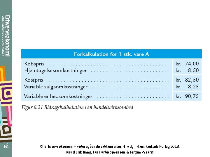 © Erhvervsøkonomi – videregående uddannelser, 4. udg. , Hans Reitzels Forlag 2013, Knud Erik