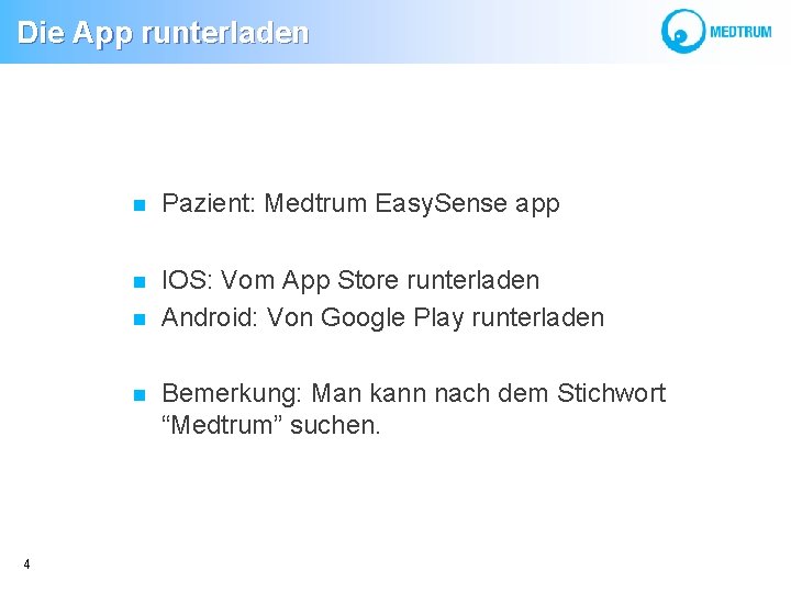  Die App runterladen Pazient: Medtrum Easy. Sense app IOS: Vom App Store runterladen