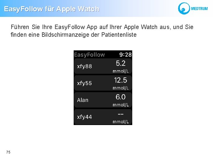 Easy. Follow für Apple Watch Führen Sie Ihre Easy. Follow App auf Ihrer Apple