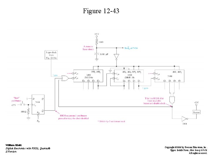 Figure 12 -43 William Kleitz Digital Electronics with VHDL, Quartus® II Version Copyright ©