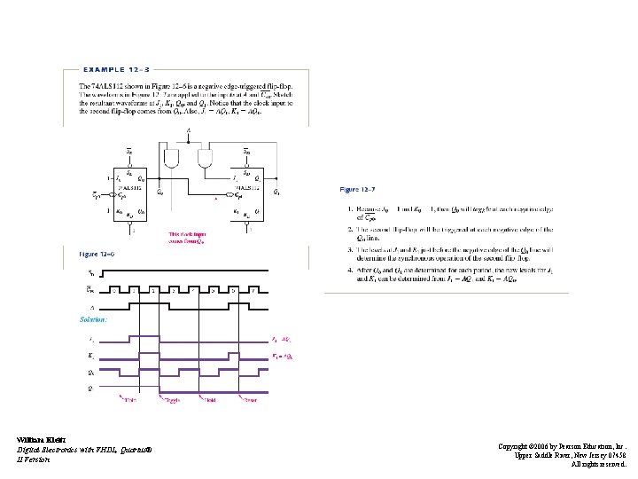 William Kleitz Digital Electronics with VHDL, Quartus® II Version Copyright © 2006 by Pearson