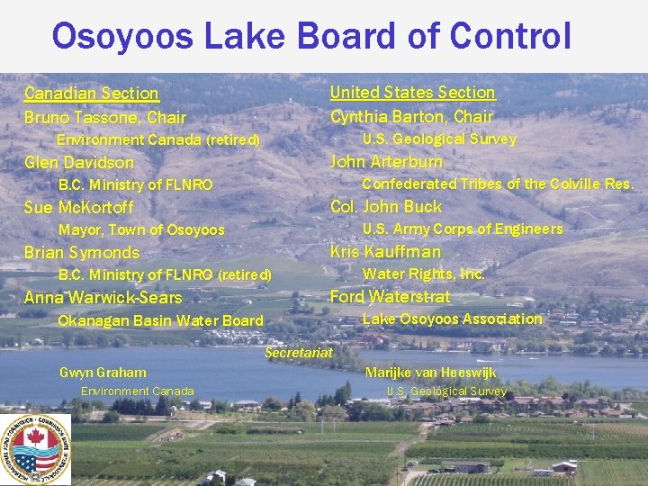 International Osoyoos Lake Board Of Control Public Meeting