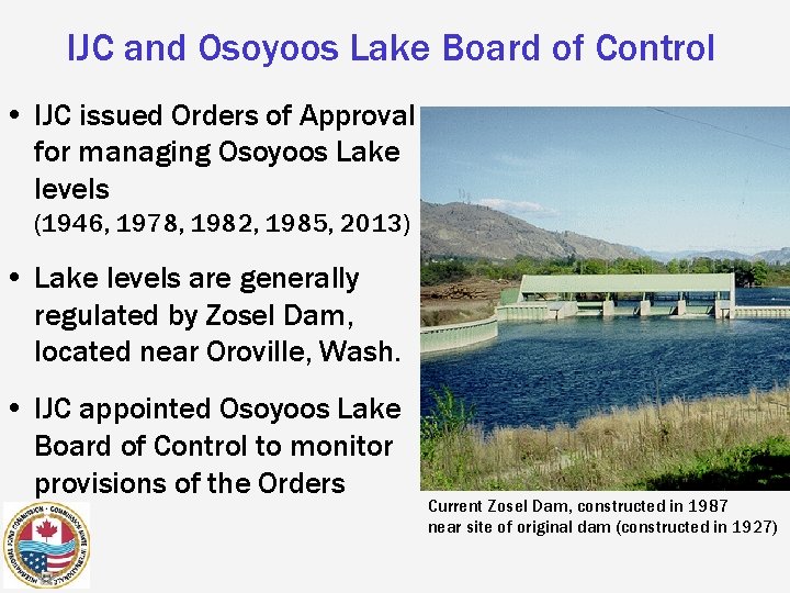 International Osoyoos Lake Board Of Control Public Meeting
