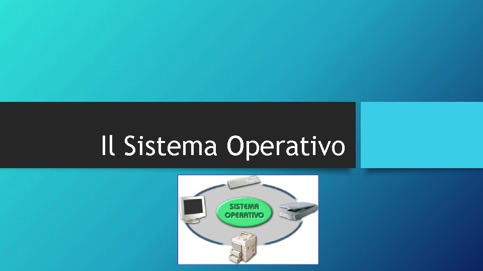 Il Sistema Operativo Il Sistema Operativo