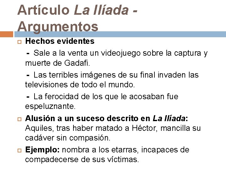 Artículo La Ilíada - Argumentos Hechos evidentes - Sale a la venta un videojuego