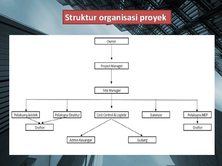 Struktur organisasi proyek 