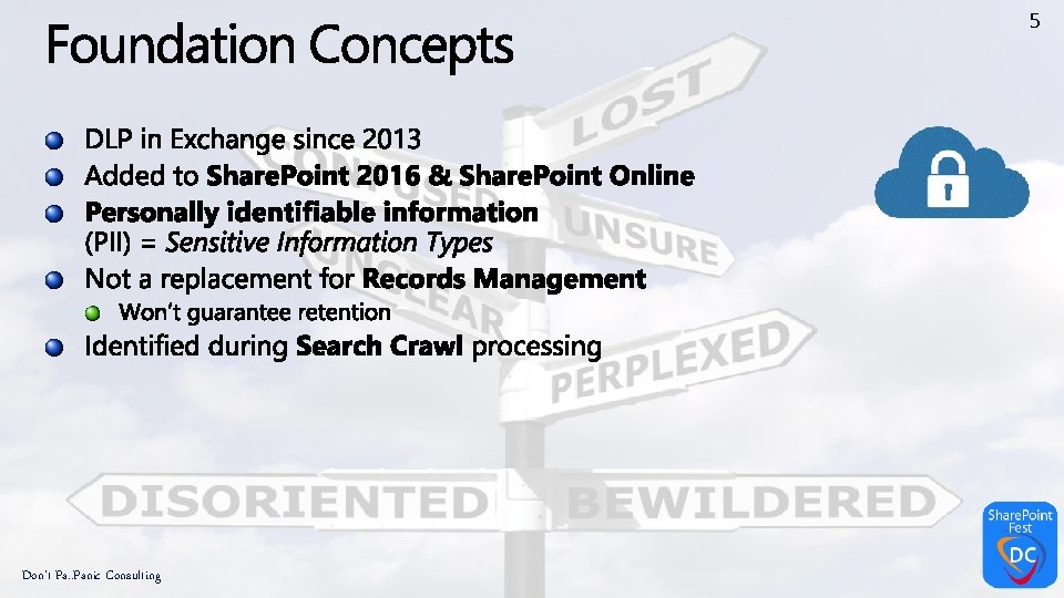 5 Don’t Pa. . Panic Consulting 