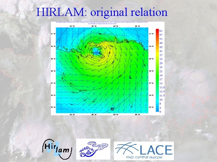 HIRLAM: original relation HIRLAM: original relation