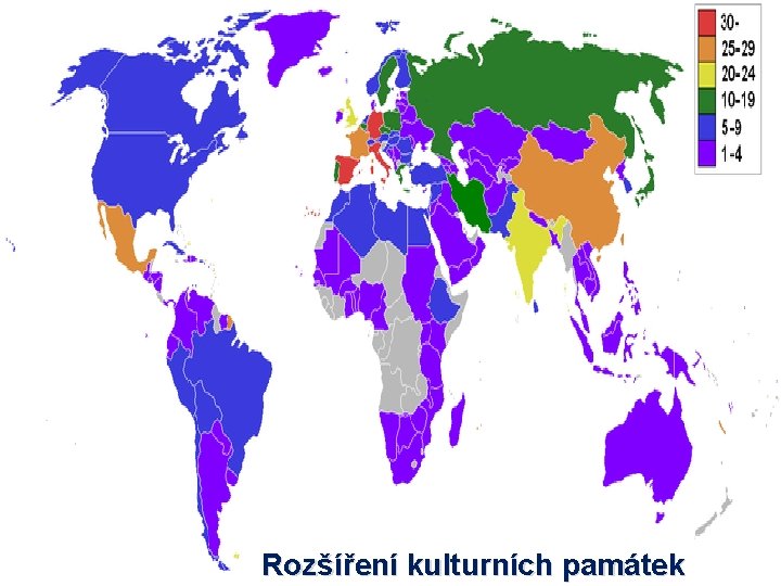 Rozšíření kulturních památek Rozšíření kulturních památek