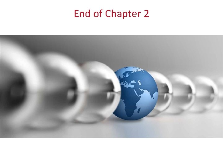 End of Chapter 2 