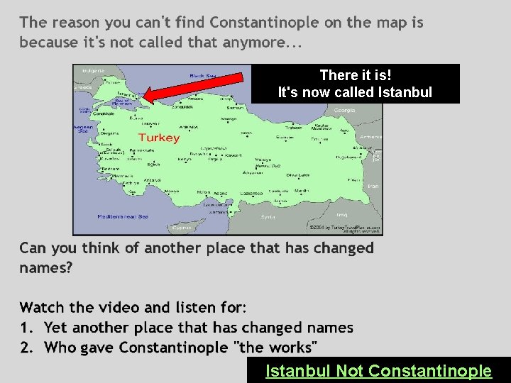There it is! It's now called Istanbul Not Constantinople 