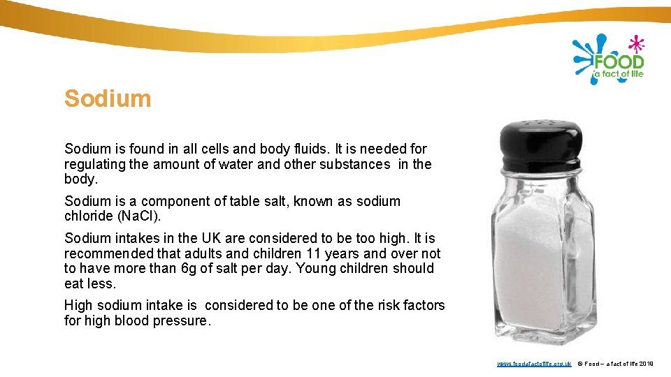 Sodium is found in all cells and body fluids. It is needed for regulating