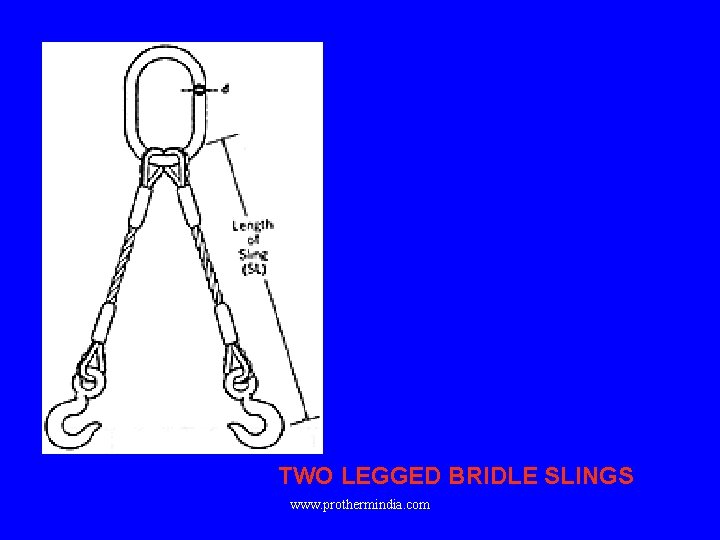 TWO LEGGED BRIDLE SLINGS www. prothermindia. com 