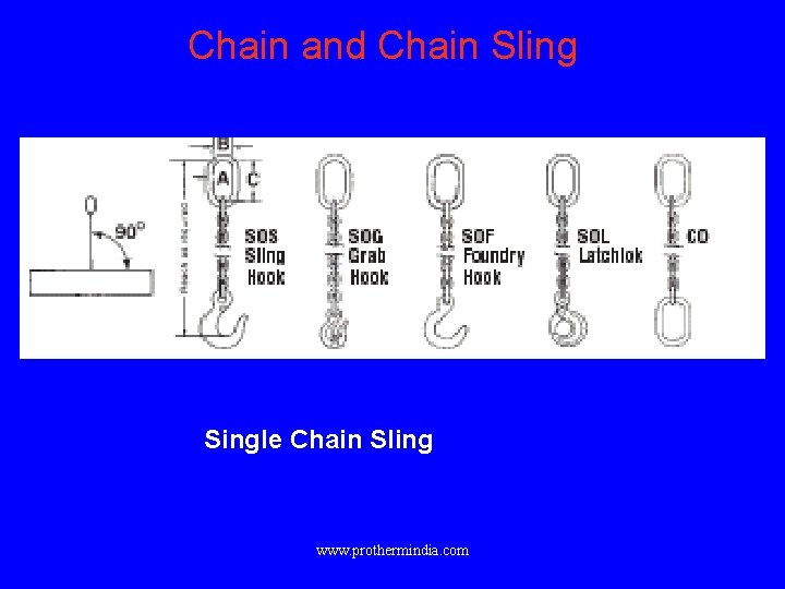 Chain and Chain Sling Single Chain Sling www. prothermindia. com 