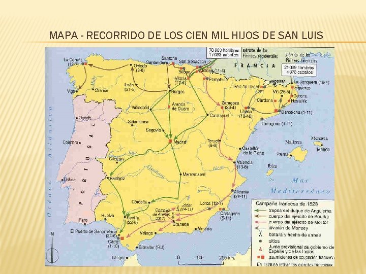 MAPA - RECORRIDO DE LOS CIEN MIL HIJOS DE SAN LUIS MAPA - RECORRIDO DE LOS CIEN MIL HIJOS DE SAN LUIS
