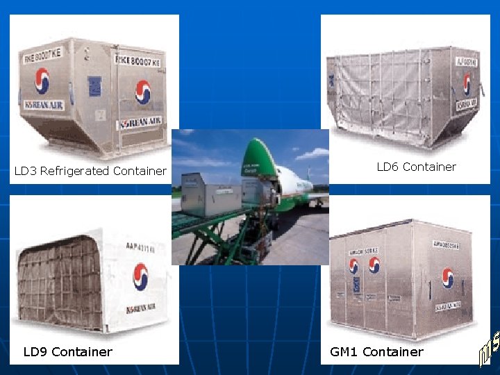 LD 3 Refrigerated Container LD 9 Container LD 6 Container GM 1 Container 