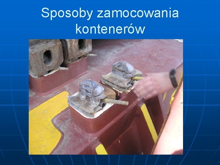 Sposoby zamocowania kontenerów 