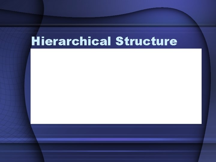 Hierarchical Structure 