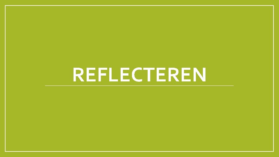 REFLECTEREN 