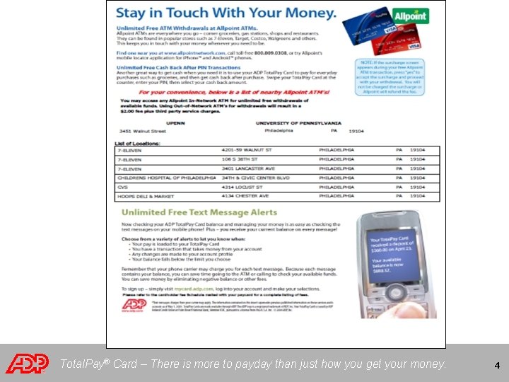 Total. Pay® Card – There is more to payday than just how you get
