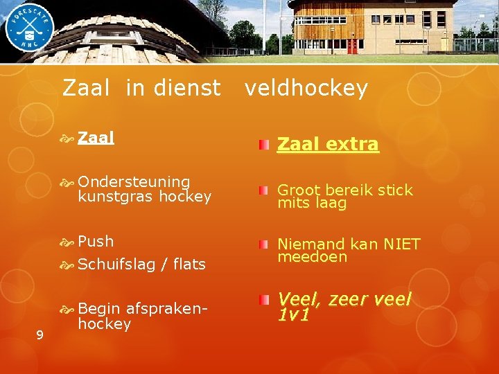 Zaal in dienst 9 veldhockey Zaal extra Ondersteuning kunstgras hockey Groot bereik stick mits