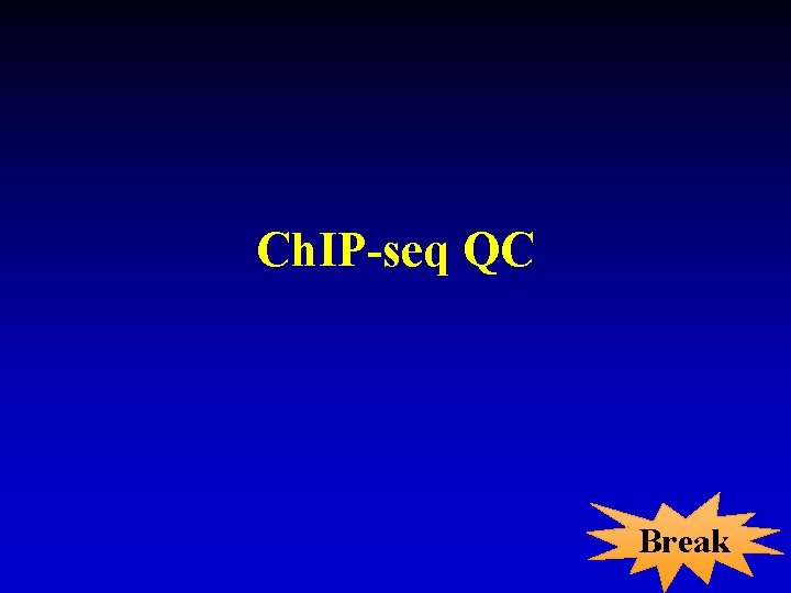 Ch. IP-seq QC Break Ch. IP-seq QC Break