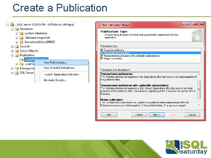 Create a Publication Create a Publication