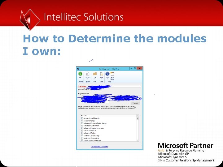How to Determine the modules I own: 