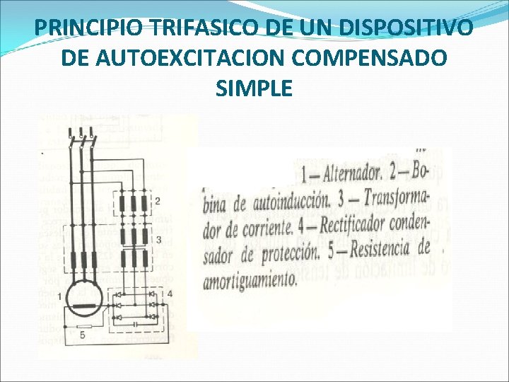PRINCIPIO TRIFASICO DE UN DISPOSITIVO DE AUTOEXCITACION COMPENSADO SIMPLE PRINCIPIO TRIFASICO DE UN DISPOSITIVO DE AUTOEXCITACION COMPENSADO SIMPLE