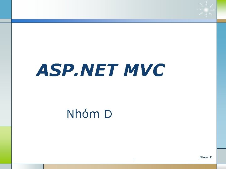 ASP. NET MVC Nho m D 1 Nho m D 