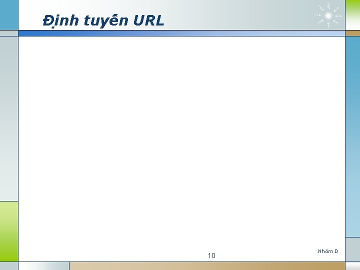 Đi nh tuyê n URL 10 Nho m D 