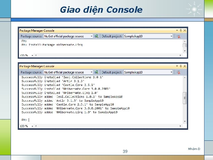 Giao diện Console 39 Nho m D 