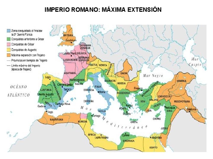 IMPERIO ROMANO: MÁXIMA EXTENSIÓN 