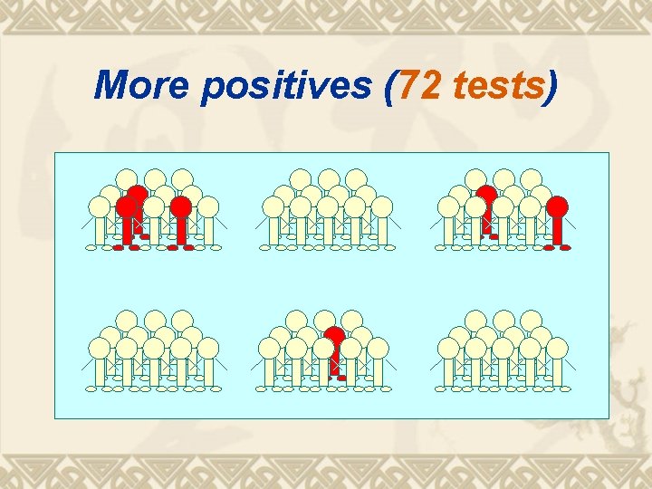 More positives (72 tests) 