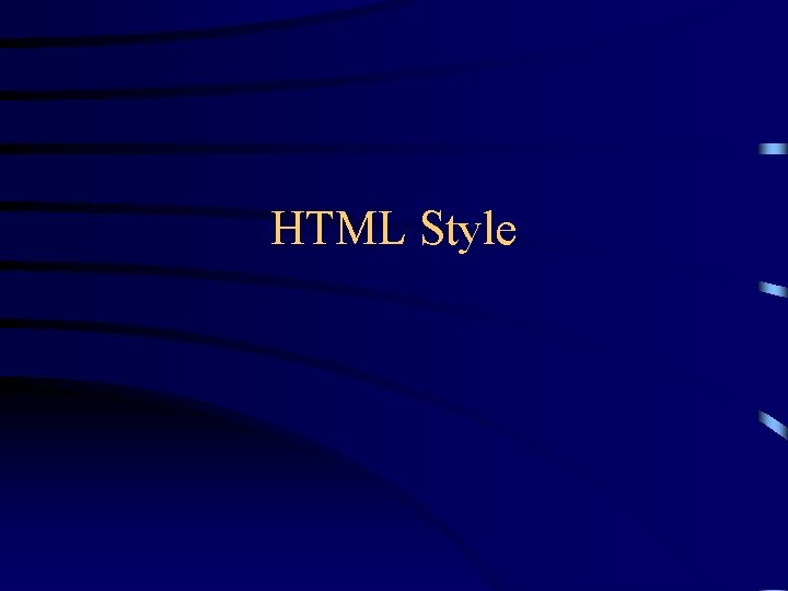 HTML Style 