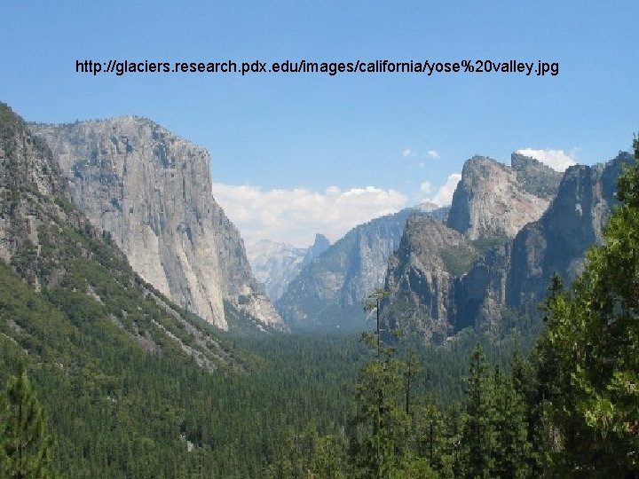 http: //glaciers. research. pdx. edu/images/california/yose%20 valley. jpg http: //glaciers. research. pdx. edu/images/california/yose%20 valley. jpg