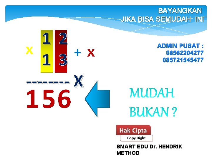 BAYANGKAN JIKA BISA SEMUDAH INI 1 2 x +x 1 3 ---- X ADMIN