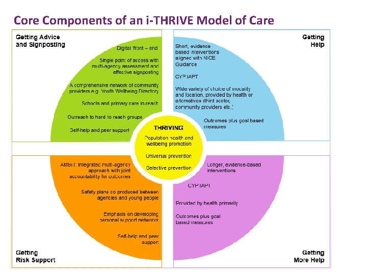 Core Components of an i-THRIVE Model of Care 25 