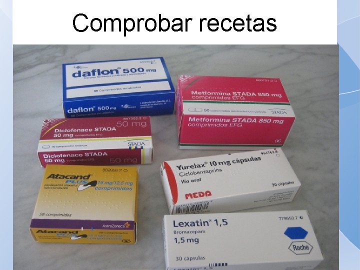 Comprobar recetas 