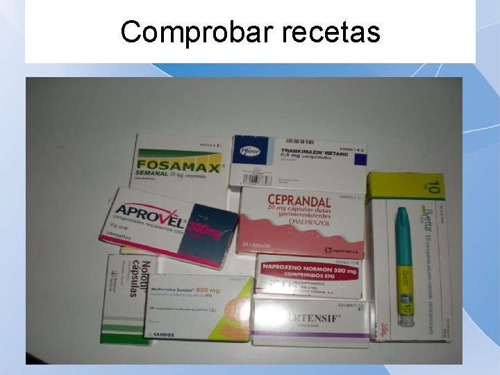 Comprobar recetas 