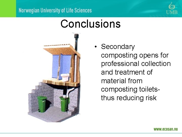 Conclusions • Secondary composting opens for professional collection and treatment of material from composting Conclusions • Secondary composting opens for professional collection and treatment of material from composting