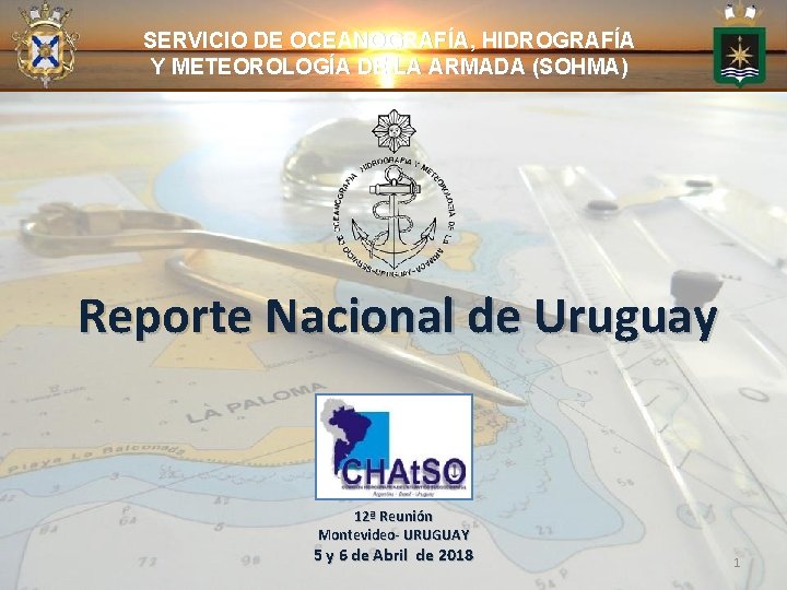 SERVICIO DE OCEANOGRAFÍA, HIDROGRAFÍA Y METEOROLOGÍA DE LA ARMADA (SOHMA) Reporte Nacional de Uruguay