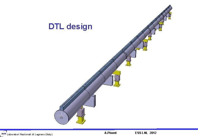 DTL design Laboratori Nazionali di Legnaro (Italy) A. Pisent ESS LNL 2012 