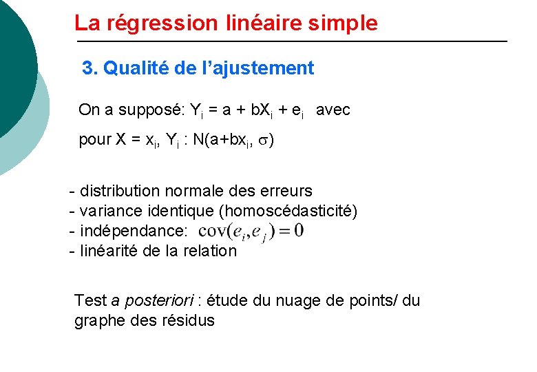 Corrlation et rgression linaire simple 1 La corrlation