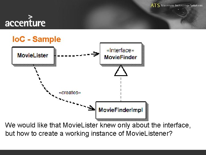 Io. C - Sample We would like that Movie. Lister knew only about the